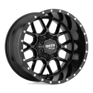 Moto Metal – MO986 SIEGE – Black – 20″x10″ -18mm – All weather Wheels – MO986210353A18N